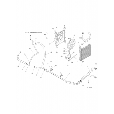 Engine, Cooling System R16rma57a1/A4/A9/L1/E57as/Ea9/Har