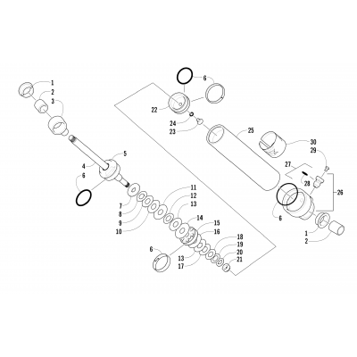 REAR SUSPENSION REAR ARM SHOCK ABSORBER