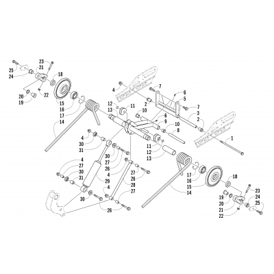 REAR SUSPENSION REAR ARM ASSEMBLY