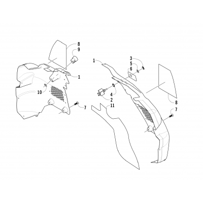 CONSOLE AND SWITCH ASSEMBLY