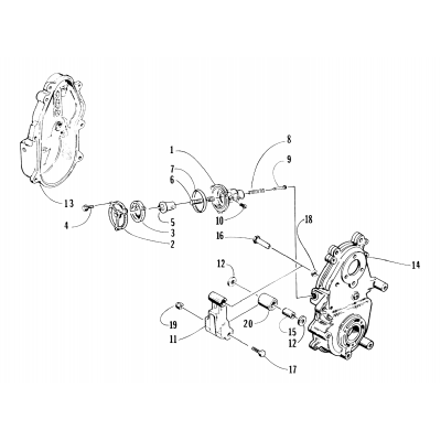 DROPCASE CHAIN TENSION ASSEMBLY