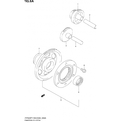 STARTER CLUTCH (MODEL Y/K1/K2)