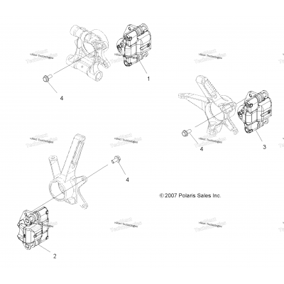 Brakes, Brake Caliper Mounting