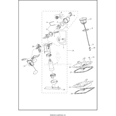 FUEL PUMP, SENDER, TOP PLATE