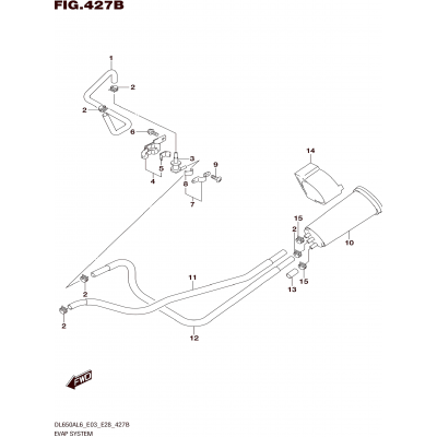 EVAP SYSTEM (DL650XAL6 E33)
