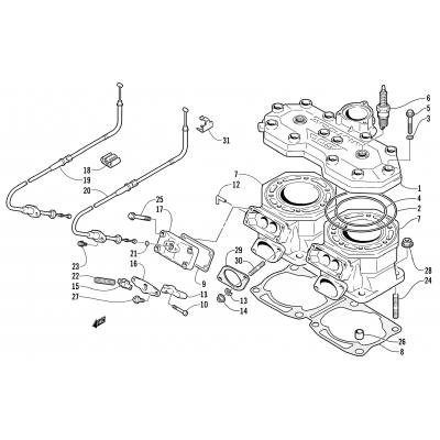 CYLINDER AND HEAD ASSEMBLY