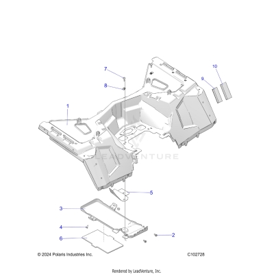 BODY, REAR CAB - A25SLZ95AF (C102728)