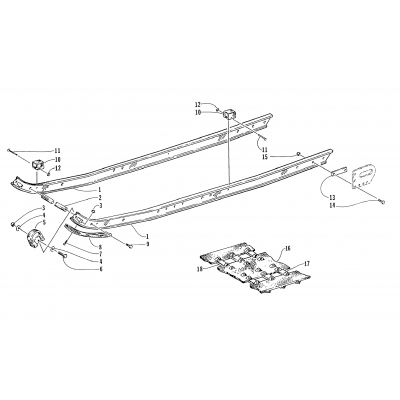 SLIDE RAIL AND TRACK ASSEMBLY