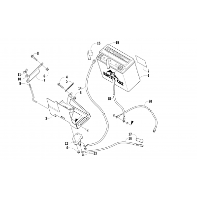 BATTERY AND TRAY ASSEMBLY