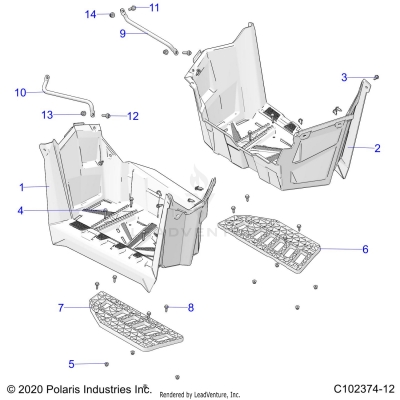 BODY, FOOTWELLS - A20SVA85A3 (C102374-12)
