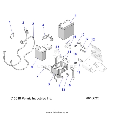 ELECTRICAL, BATTERY/BOX and CABLES - S20EKL8RS E.S. OPTION (601062C)