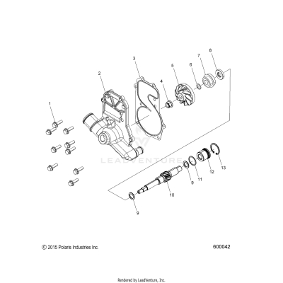 ENGINE, WATER PUMP - S19EFK8PS ALL OPTIONS (600042)
