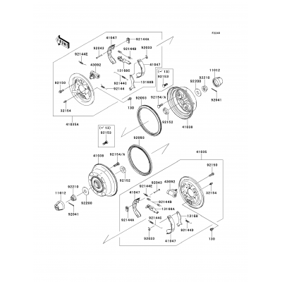 Rear Hubs/Brakes