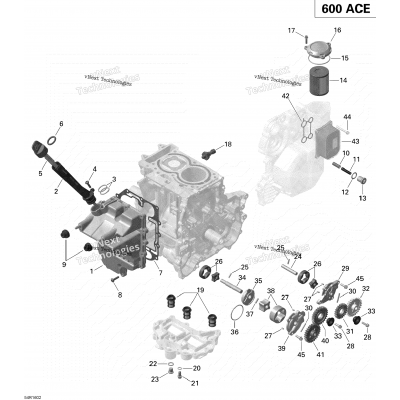 Engine Lubrication - 600 Ace