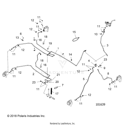 BRAKES, BRAKE LINES - A20SUE57D5 (101639)