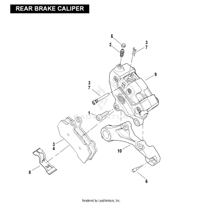 REAR BRAKE CALIPER