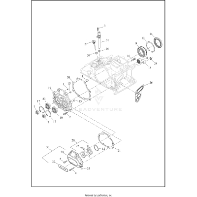 TRANSMISSION BEARINGS AND COVERS