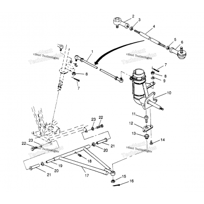 Steering/Aarm Assembly 2X4 400L