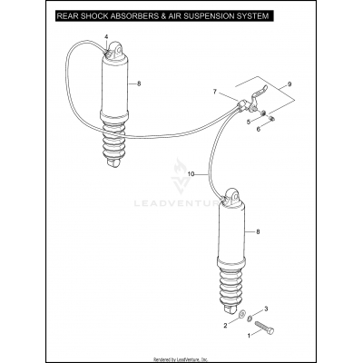 REAR SHOCK ABSORBERS & AIR SUSPENSION SYSTEM