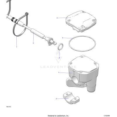 STEERING, CONTROLS, THROTTLE ASM. and CABLE - A25SHD57A9 (C102489)