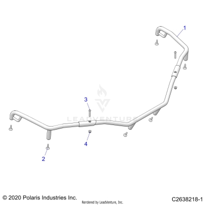 BODY, FRONT RACK EXTENDERS - A25SEE57P2/P4 (C0211524-1)
