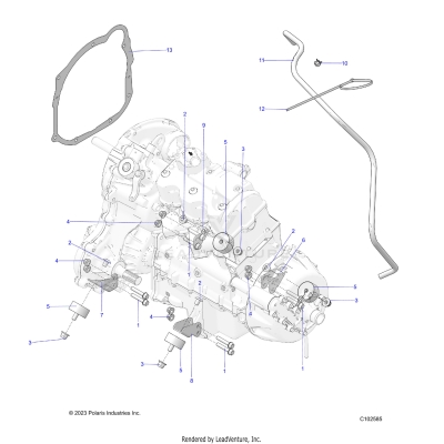 ENGINE, TRANSMISSION MOUNTING & LONG BLOCK - A25SLE95CF/FF/EF (C102585)