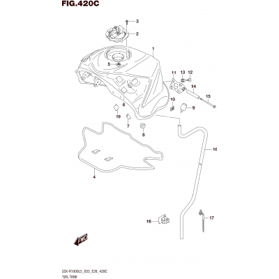 FUEL TANK (GSX-R1000L5 E33)