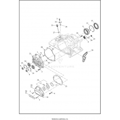 TRANSMISSION BEARINGS AND COVERS