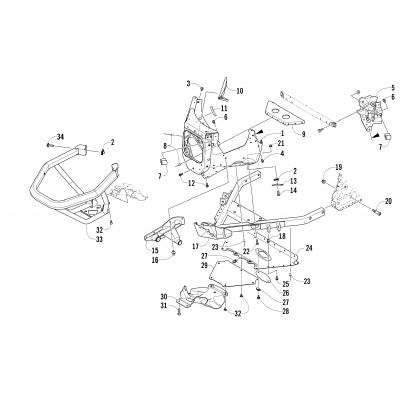 FRONT BUMPER AND FRAME ASSEMBLY