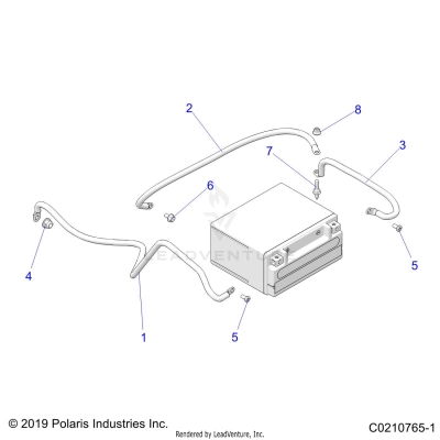 ELECTRICAL, BATTERY CABLES - A20SVE95PR (C0210765-1)