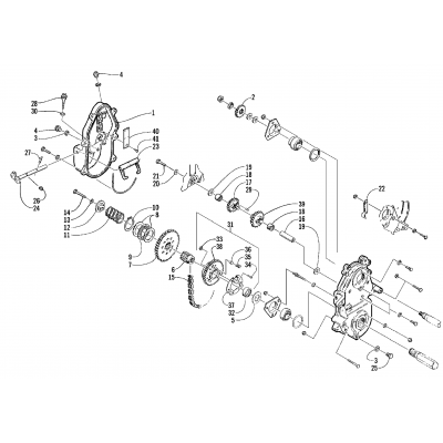 DRIVE/REVERSE DROPCASE ASSEMBLY