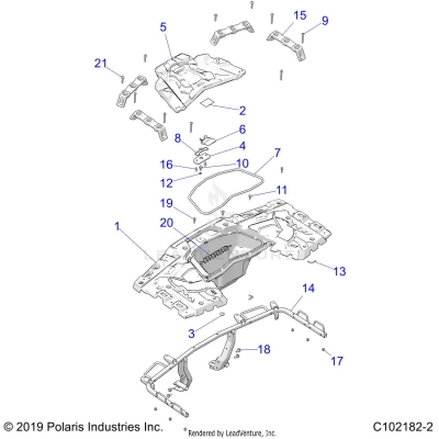 BODY, REAR RACK - A25SLE95KN/KF (C102182-2)