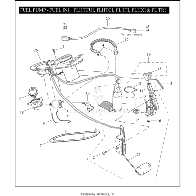 FUEL PUMP, FUEL INJ. - FLHTCUI, FLHTCI, FLHTI, FLHXI & FLTRI