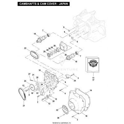 CAMSHAFTS & CAM COVER - JAPAN