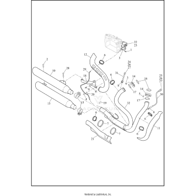 EXHAUST SYSTEM - FXDF & FXDWG