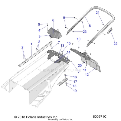 BODY, BUMPER, REAR, SNOWFLAP and TAILLIGHT COVER - S20EKL8RS ALL OPTIONS (600971C)