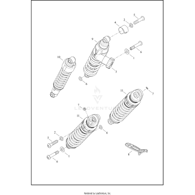 SHOCK ABSORBERS, REAR