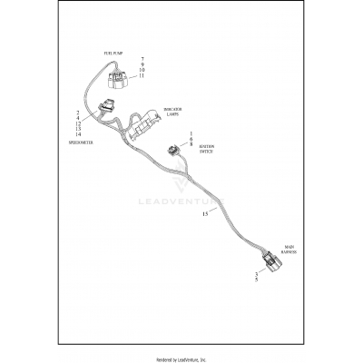 WIRING HARNESS, CONSOLE - FLRT