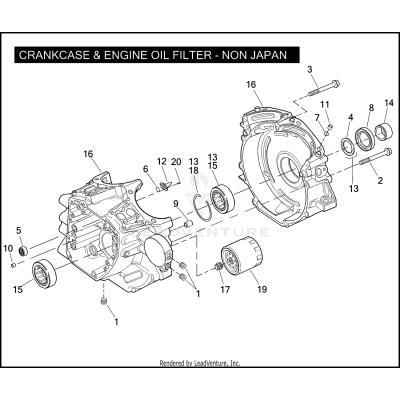 CRANKCASE & ENGINE OIL FILTER - TWIN CAM 110™ - NON JAPAN