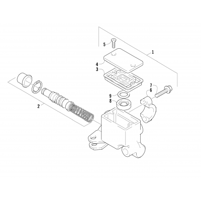 FRONT MASTER CYLINDER ASSEMBLY