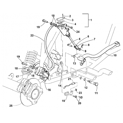 HYDRAULIC FOOT BRAKE ASSEMBLY