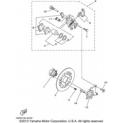 Rear Brake Caliper