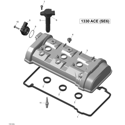 01- Valve Cover _73R1535b