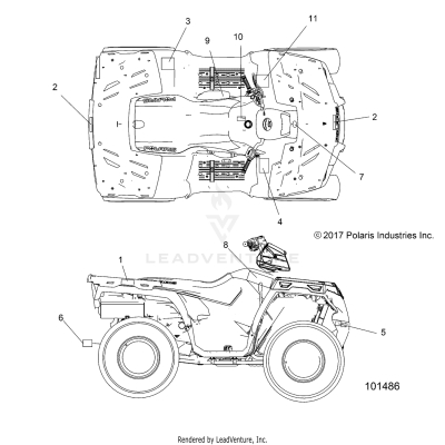 BODY, DECALS - A19SAA50D5 [101486]