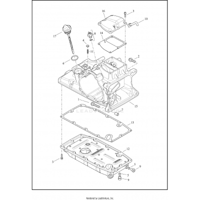 TRANSMISSION HOUSING, COVER AND OIL PAN