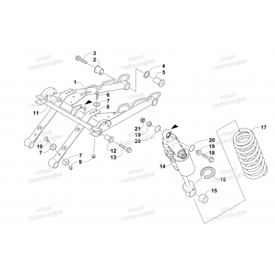 REAR SUSPENSION FRONT ARM ASSEMBLY