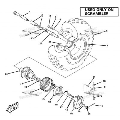 Front Wheel & Brake Assembly