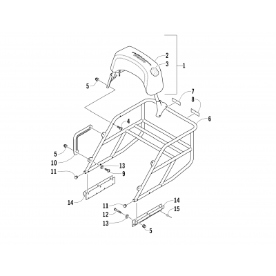 RACK AND BACKREST ASSEMBLY