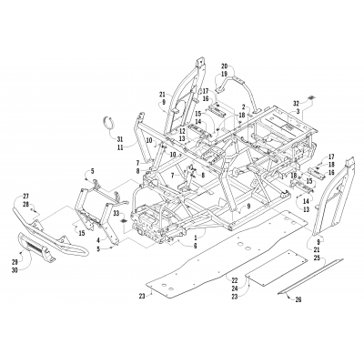 FRAME AND RELATED PARTS