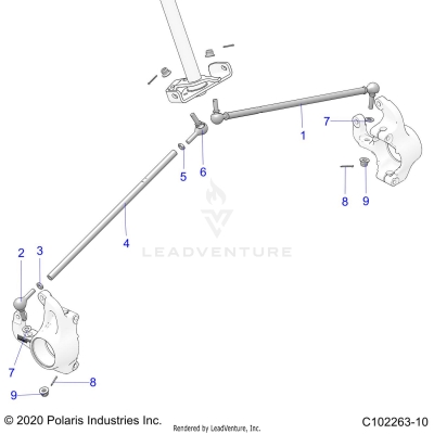 STEERING, STEERING TIE RODS - A25SVA85A4 (C102263-10)